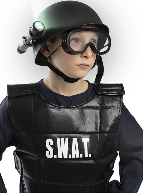 Casco policía SWAT para niños - Funiglobal | Funidelia