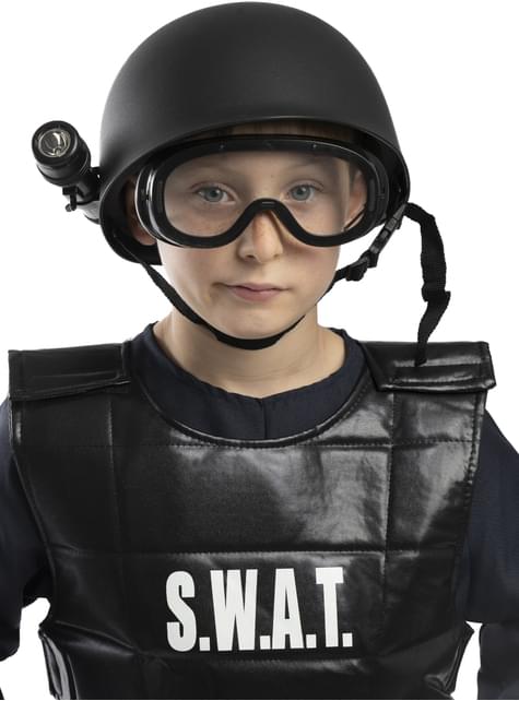 Casco policía SWAT para niños - Funiglobal | Funidelia