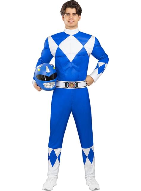 Casco Power Ranger Azul para adulto - Funiglobal | Funidelia