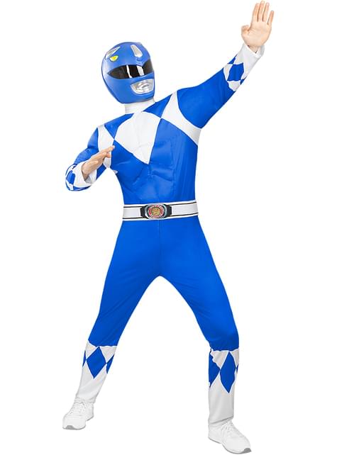 Casco Power Ranger Azul para adulto - Funiglobal | Funidelia