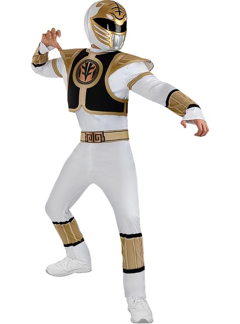 Casco Power Ranger Blanco para adulto - Funiglobal | Funidelia