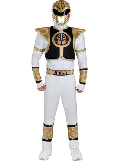 Casco Power Ranger Blanco para adulto - Funiglobal | Funidelia