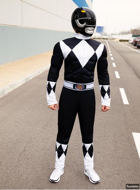 Casco Power Ranger Negro para adulto - Funiglobal | Funidelia