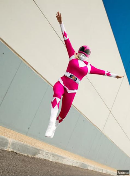 Casco Power Ranger Rosa para adulto - Funiglobal | Funidelia