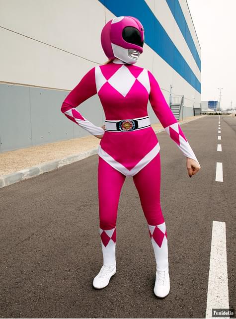 Casco Power Ranger Rosa para adulto - Funiglobal | Funidelia