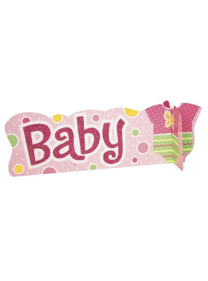 Centro de mesa rosa - Baby Shower - Unique | Funidelia