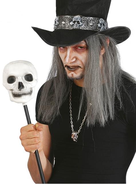 Cetro de brujo con calavera