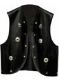 Chaleco con tachuelas para hombre