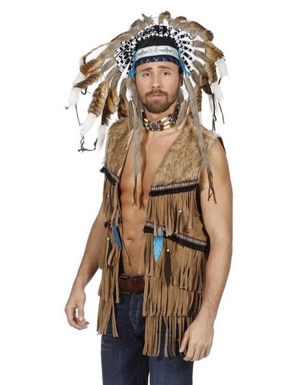 Chaleco de indio para hombre - Wilbers | Funidelia