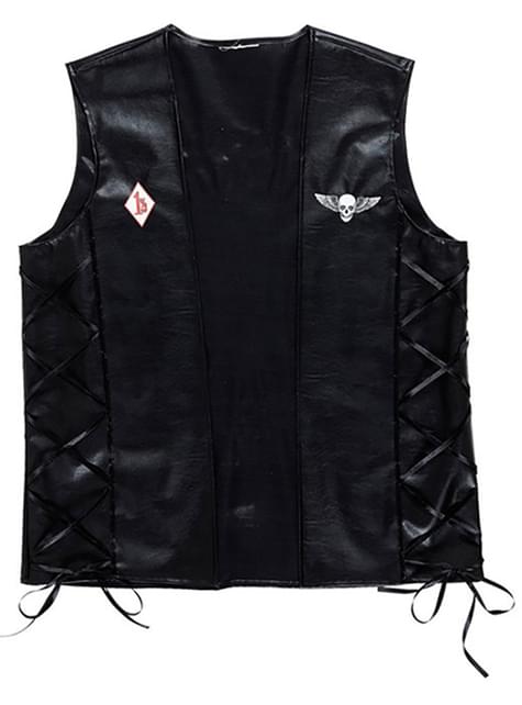 Chaleco de motero forzudo para hombre