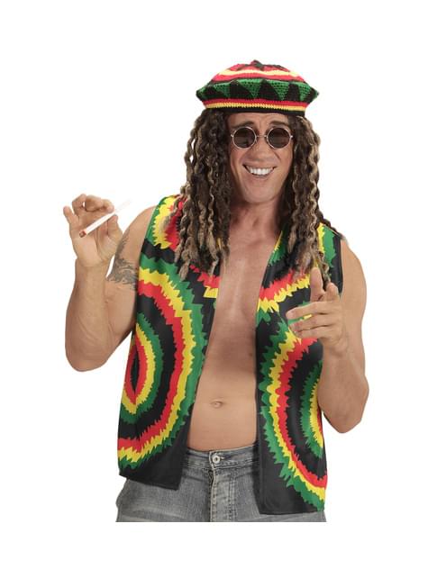 Chaleco de rastafari jamaicano para adulto - Widmann | Funidelia