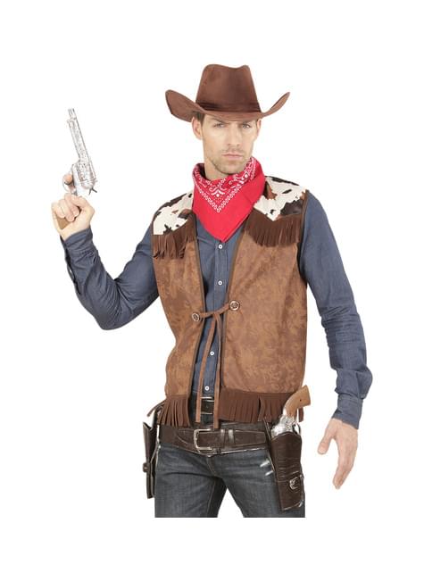 Chaleco de vaquero del oeste para hombre - Widmann | Funidelia