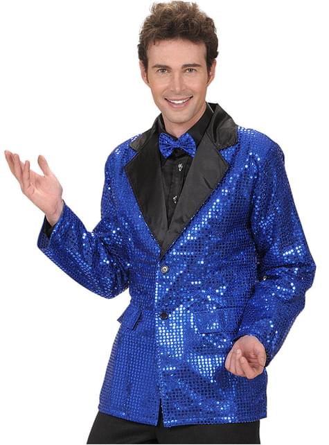Chaqueta azul año 70 para hombre - Widmann | Funidelia