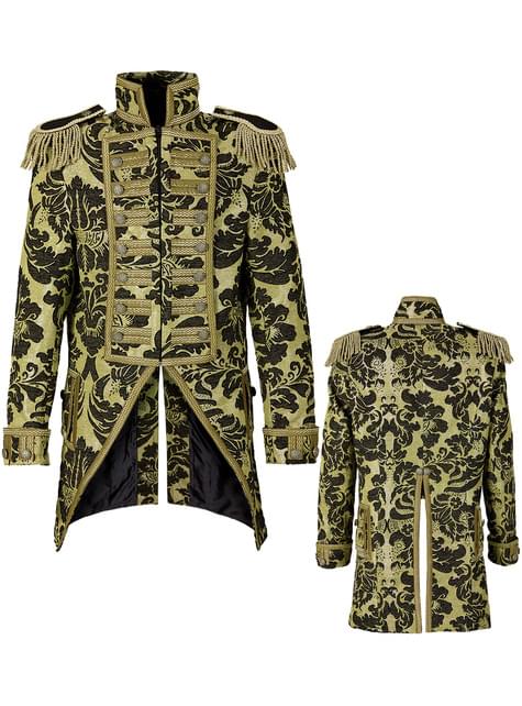 Chaqueta de domador de circo dorada para hombre
