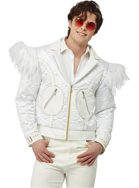 Chaqueta de Elton Jonh con plumas para hombre - Smiffys | Funidelia