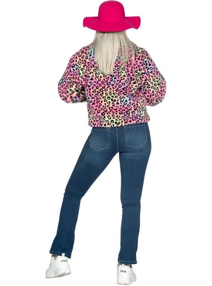Chaqueta de leopardo rosa para mujer - Wilbers | Funidelia
