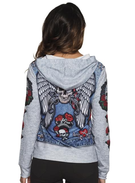 Chaqueta de motociclista azul para mujer - Boland | Funidelia