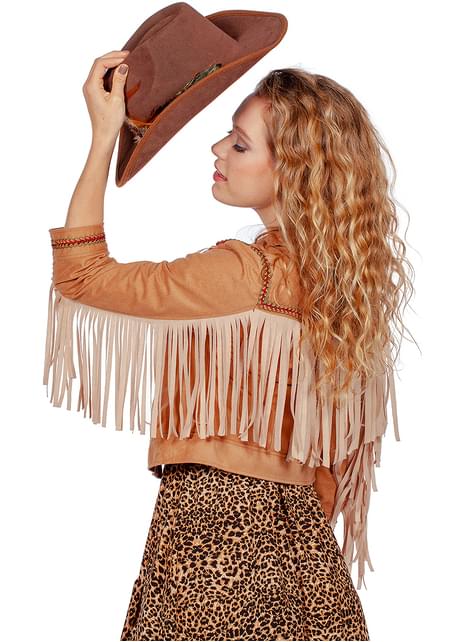 Chaqueta flecos de festival para mujer - Wilbers | Funidelia