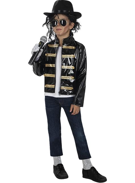 Chaqueta militar negra Michael Jackson para niño - Funiglobal | Funidelia
