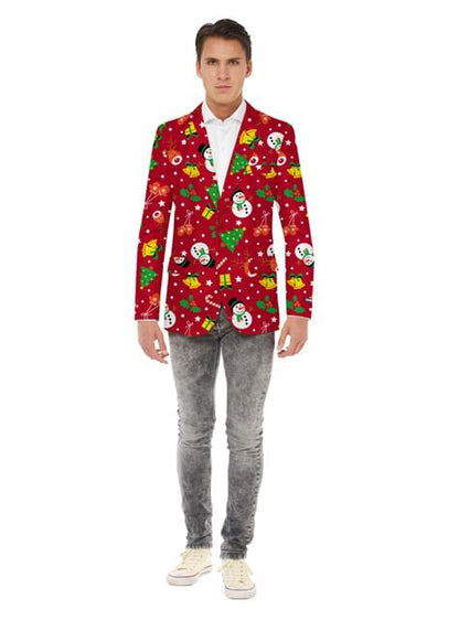 Chaqueta Navideña roja con luces - Opposuits - Opposuits | Funidelia