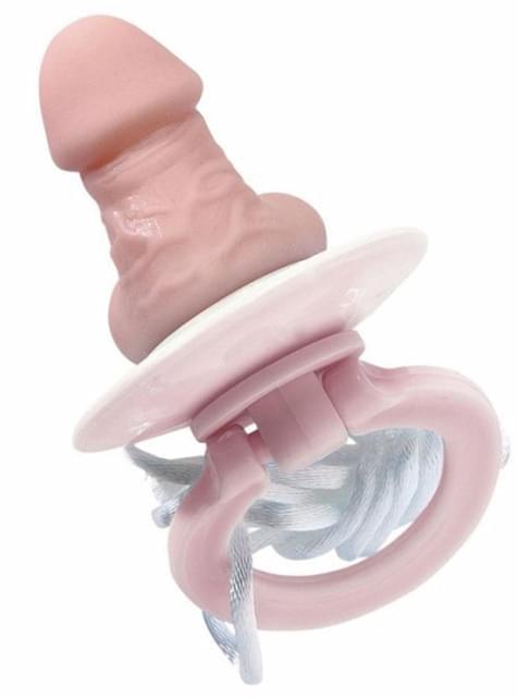 Chupete con forma de pene