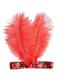 Cinta de pelo años 20 roja para mujer