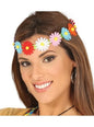 Cinta para el pelo de flores multicolor hippies - Guirca | Funidelia