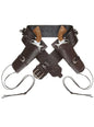 Cinturón con doble funda para pistola marrón para hombre - Widmann | Funidelia