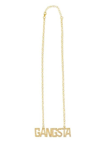 Colgante de rapero dorado para mujer