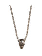 Collar de cadena calavera dorado