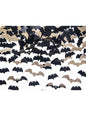 Confeti con forma de murciélago negro y dorado para mesa - Halloween