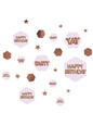 Confeti para mesa “Happy Birthday“ - Glitz & Glamour Pink & Rose Gold - Neviti | Funidelia