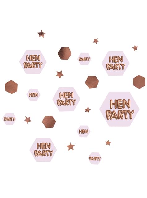 Confeti para mesa “Hen Party“ - Glitz & Glamour Pink & Rose Gold - Neviti | Funidelia
