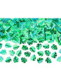Confeti para mesa hojas tropicales metalizadas