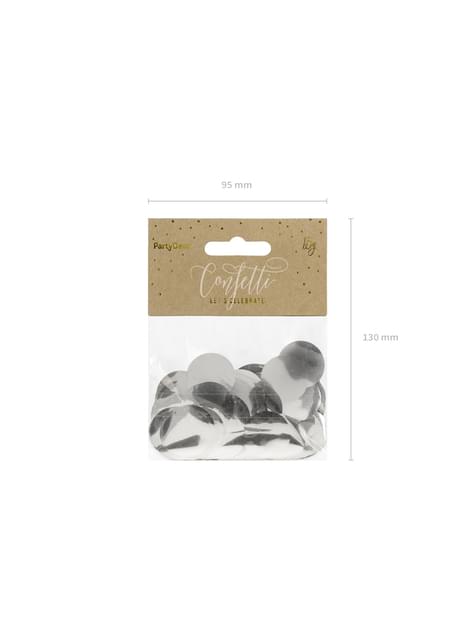 Confeti redondo plateada para mesa - New Year & Carnival - Partydeco | Funidelia