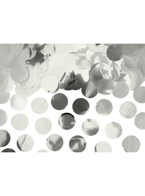 Confeti redondo plateada para mesa - New Year & Carnival - Partydeco | Funidelia