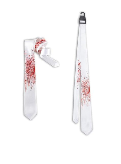 Corbata blanca ensangrentada - Widmann | Funidelia