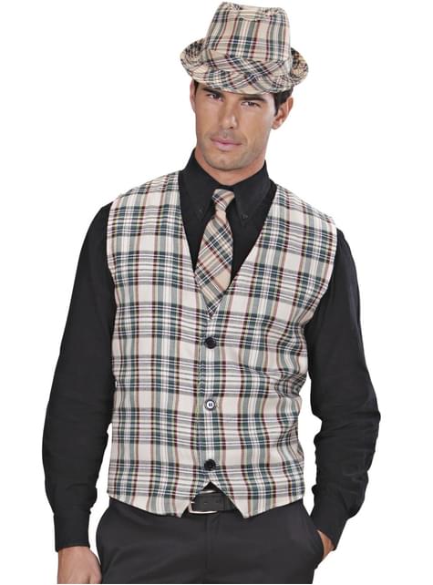 Corbata de cuadros para adulto