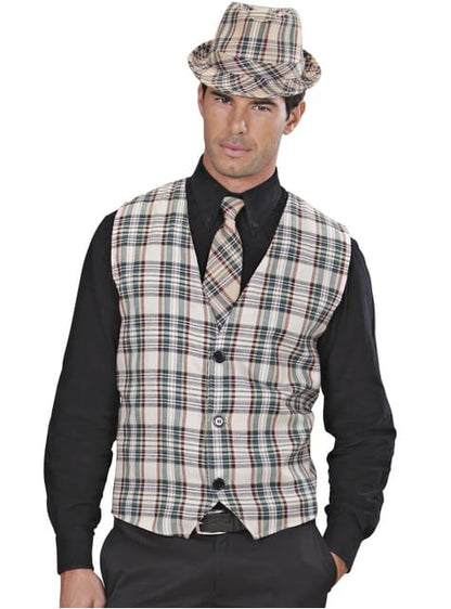 Corbata de cuadros para adulto
