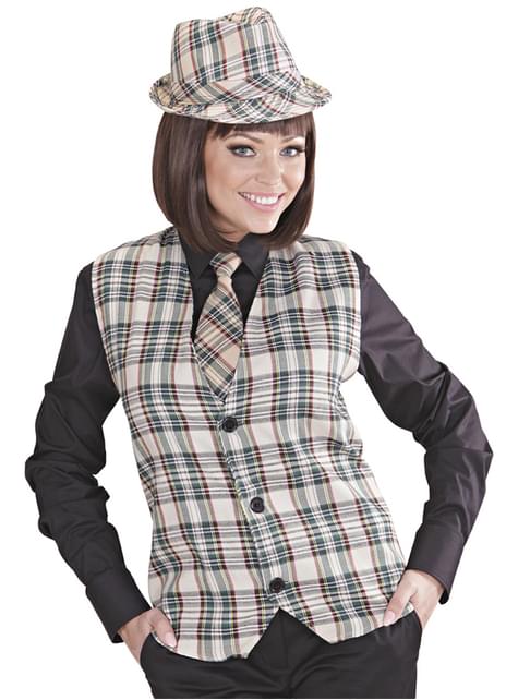 Corbata de cuadros para adulto