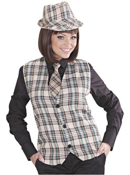 Corbata de cuadros para adulto