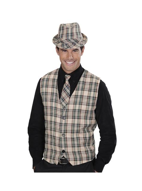 Corbata de cuadros para adulto