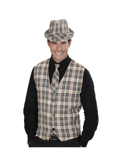 Corbata de cuadros para adulto