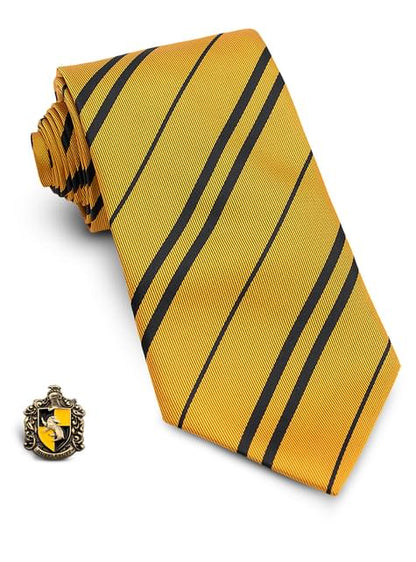 Corbata y pin Hufflepuff Harry Potter - Funiglobal | Funidelia