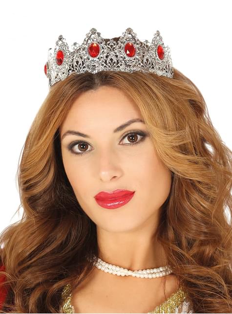 Corona de princesa plateada para mujer - Guirca | Funidelia