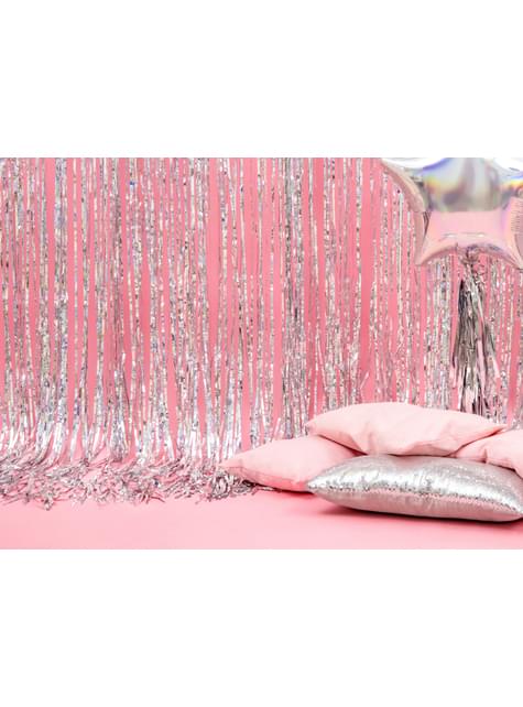 Cortina de flecos color holográfico de 2,5 m - Partydeco | Funidelia