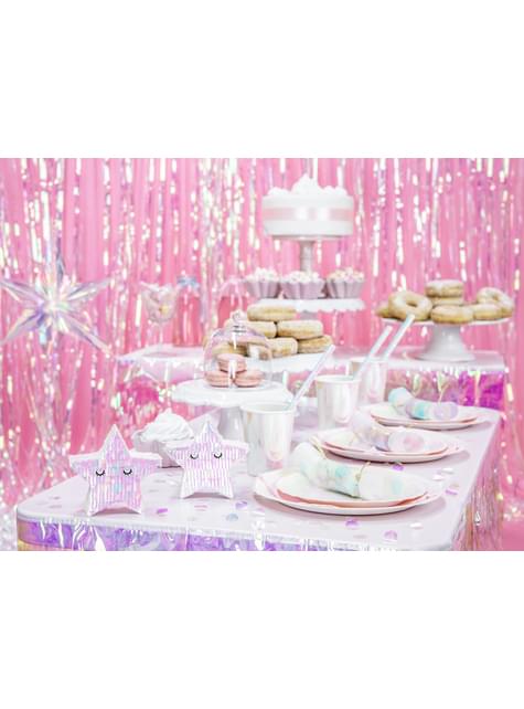 Cortina de flecos color iridiscente de 2,5 m - Partydeco | Funidelia