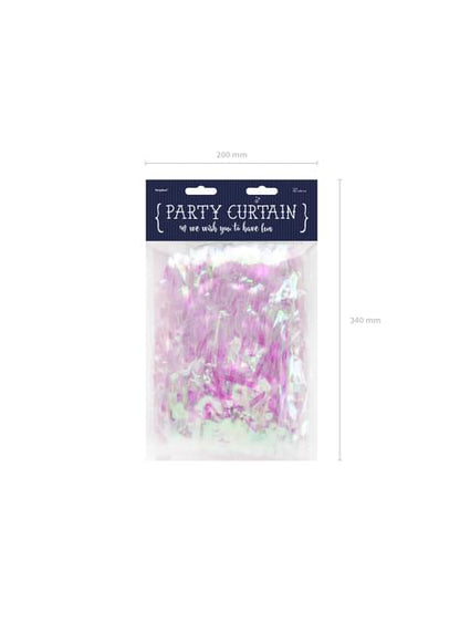 Cortina de flecos color iridiscente de 2,5 m - Partydeco | Funidelia