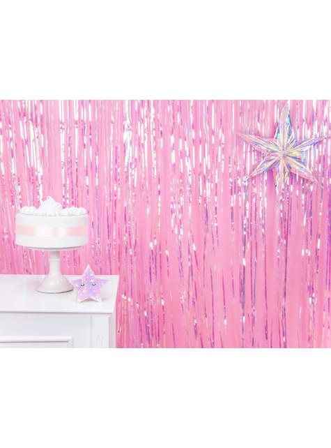 Cortina de flecos color iridiscente de 2,5 m - Partydeco | Funidelia