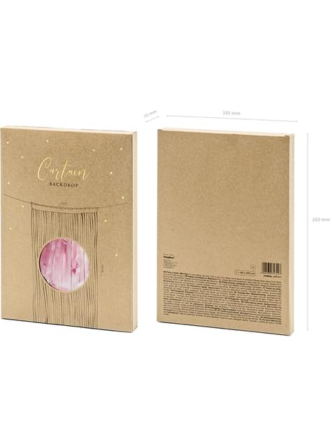 Cortina de flecos color oro rosa (2,5 m) - Partydeco | Funidelia